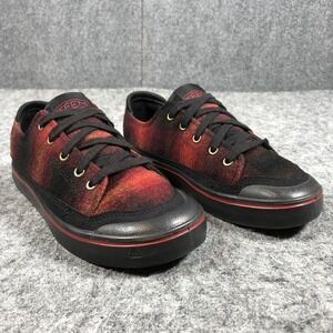 Keen Luftcell Shoes Womens Size 8.5 Red Wool Plaid Low Top Comfort Sneakers